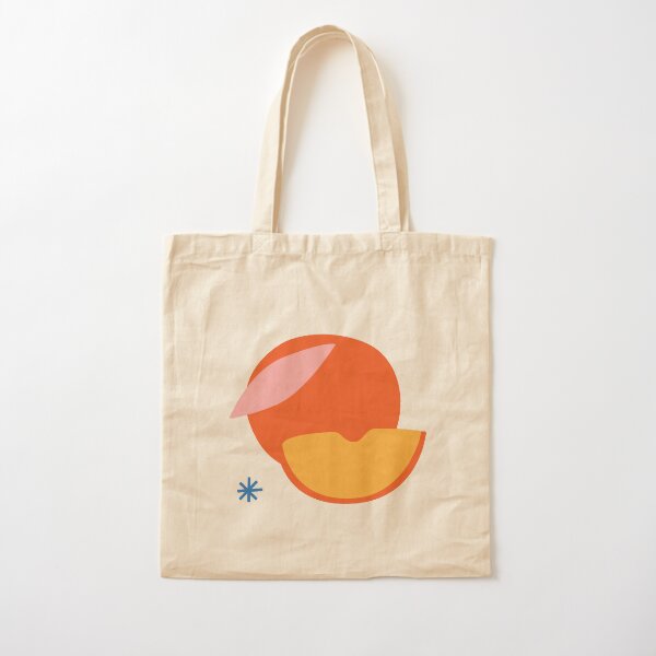 Peachy Cotton Tote Bag
