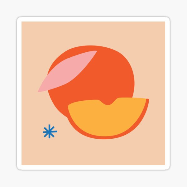 Peachy Sticker