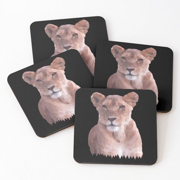 Item preview, Lioness - Lion - Polygon - Wildlife - Africa - Cat designed and sold by TShirtsundMehr.