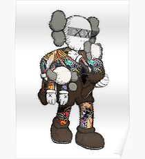 Kaws Vintage Poster