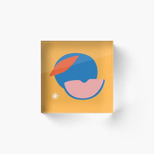 Peachy Acrylic Block