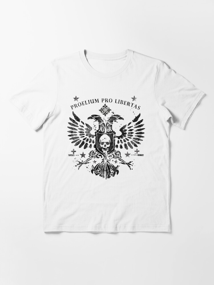 Modern Double Head Eagle Skull - Black | Essential T-Shirt