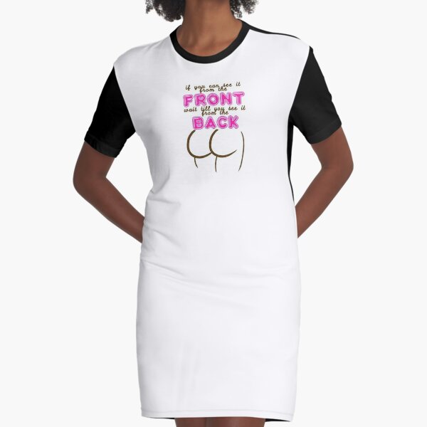 White Oversized Juicy Graphic T Shirt Dress