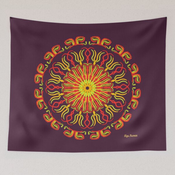 Item preview, Chakram Deví (Flame) designed and sold by olgaramos.