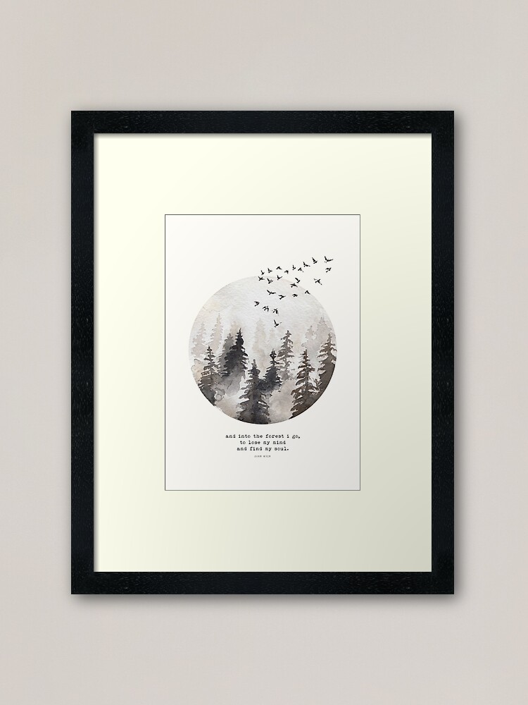 Alternate view of Into The Forest I Go Framed Art Print
