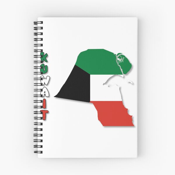 Artikelvorschau, Kuwait-Landesflagge innerhalb der Karte und des Kuwait-Namens entworfen und verkauft von mashmosh.