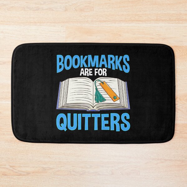 Item preview, Bookmarks Are For Quitters Funny Reading Pun designed and sold by perfectpresents.