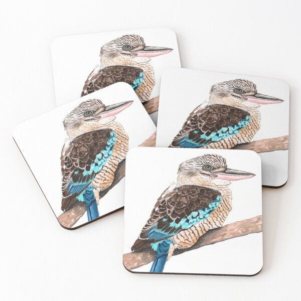 Item preview, Kookaburra Australian Bird Blue Winged designed and sold by blueidesign.