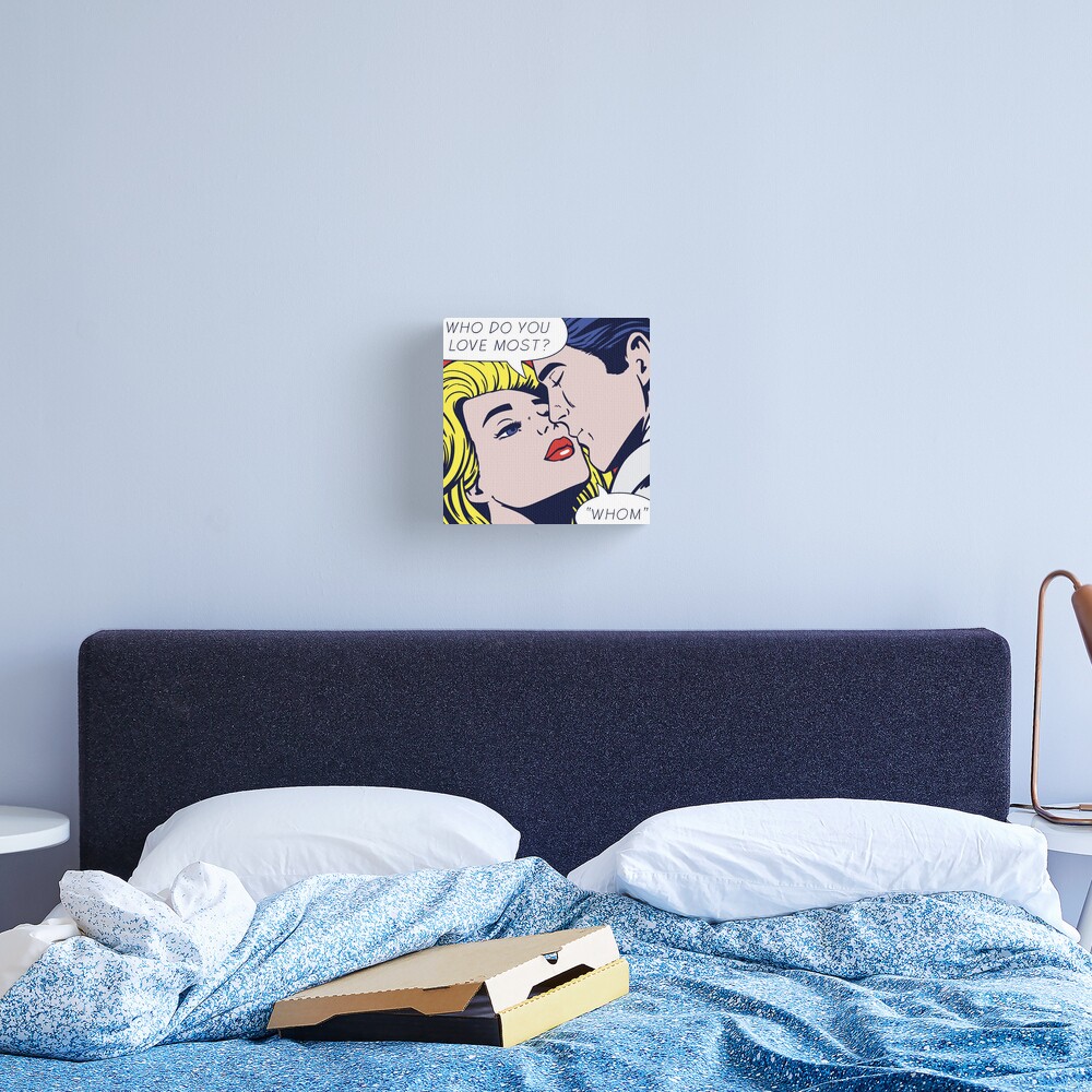 Pop She Loves Grammar Canvas Print