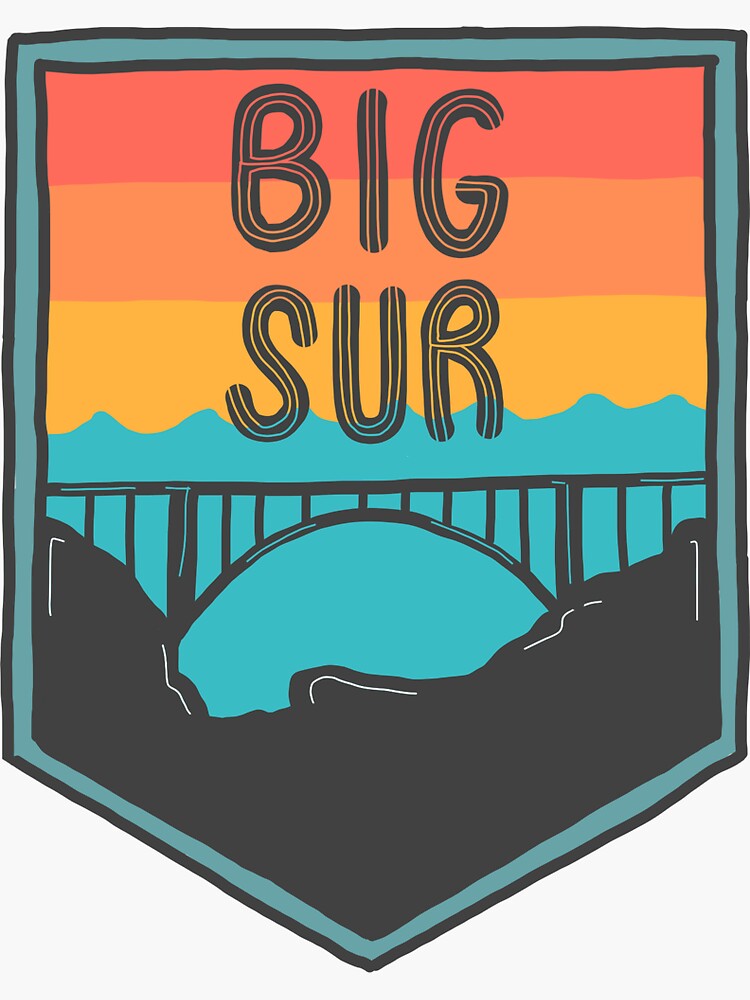 "Big sur" Sticker for Sale by manjot21 | Redbubble