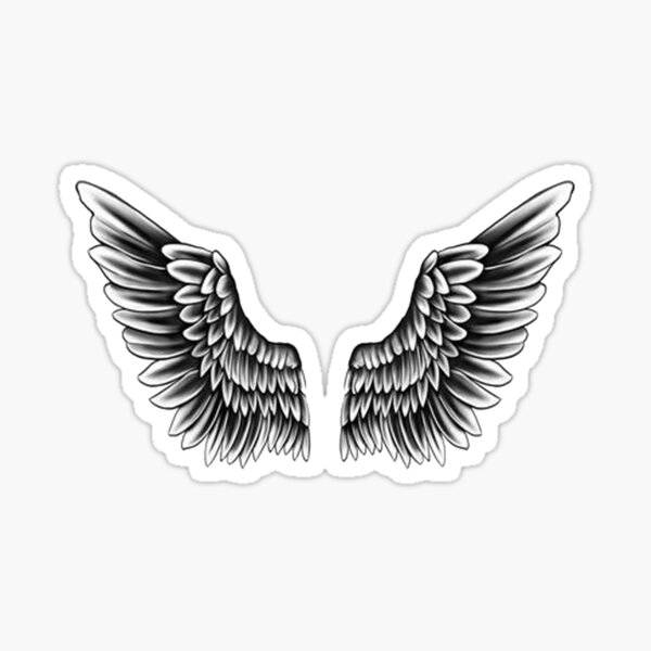 ANGEL WINGS TATTOO / JUSTIN Sticker.