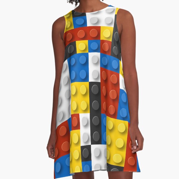 Mondrian blocks De Stijl Modern Art A-Line Dress