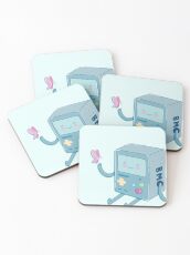 Bmo & Butterfly (Adventure Time) Coasters