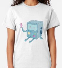 Camiseta clásica Bmo y mariposa (hora de aventura)