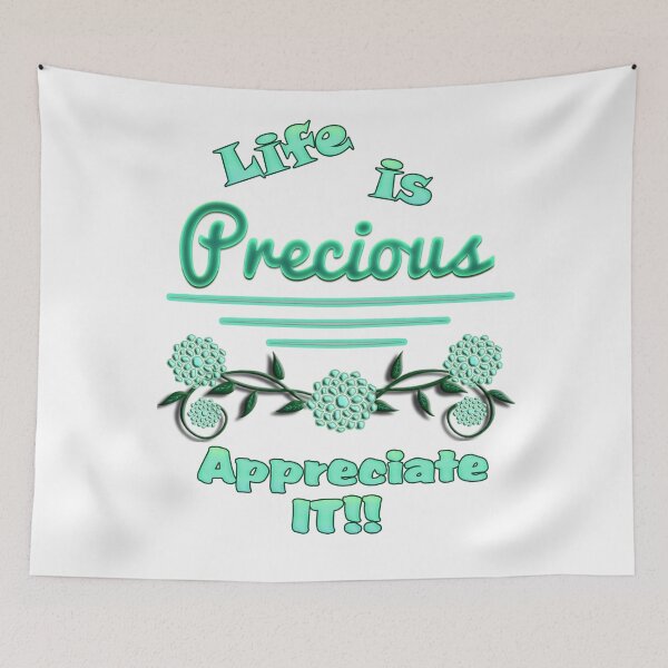 Item preview, Life is Precious...Appreciate it illustration on a transparent background designed and sold by With My Hands By K.