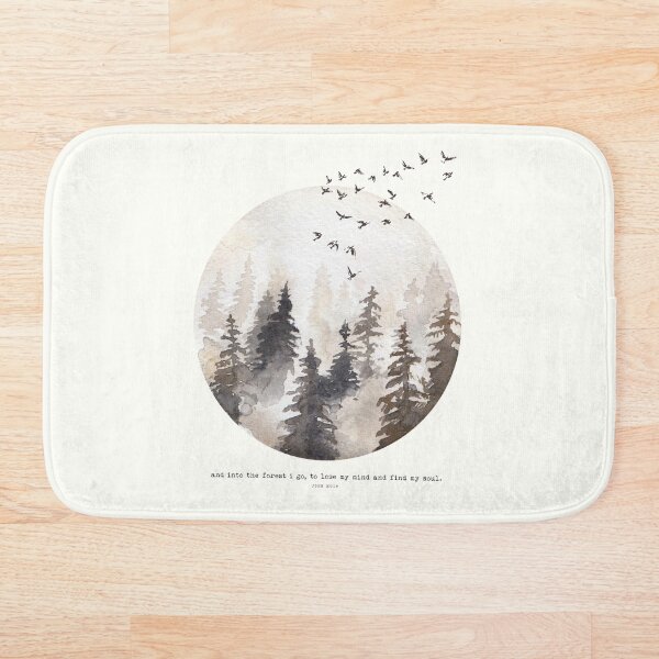 Into The Forest I Go Bath Mat