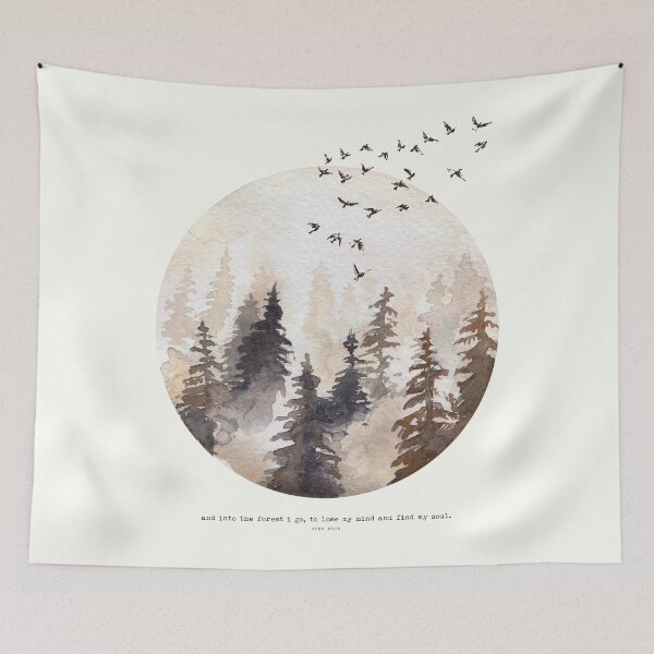 Item preview, Into The Forest I Go - Spirituality, Boho, Nature Lover, Calm, Outdoors, Hiking designed and sold by wolfandbird.