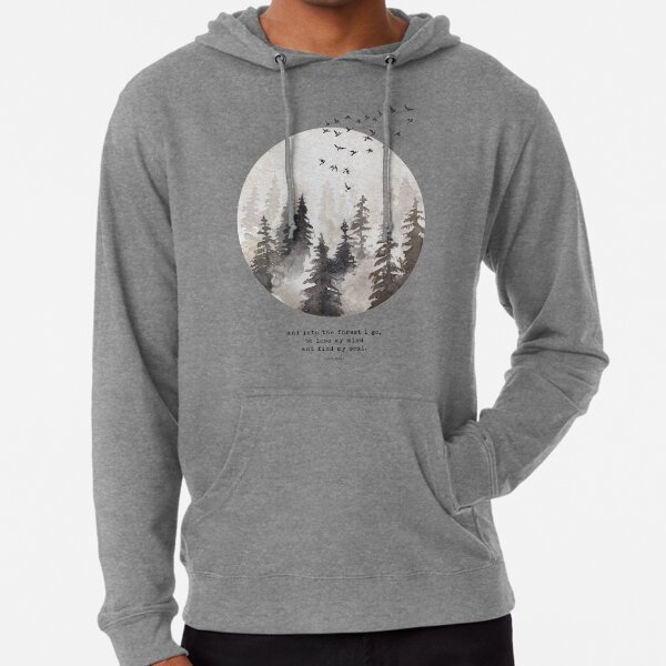 Into The Forest I Go Lightweight Hoodie