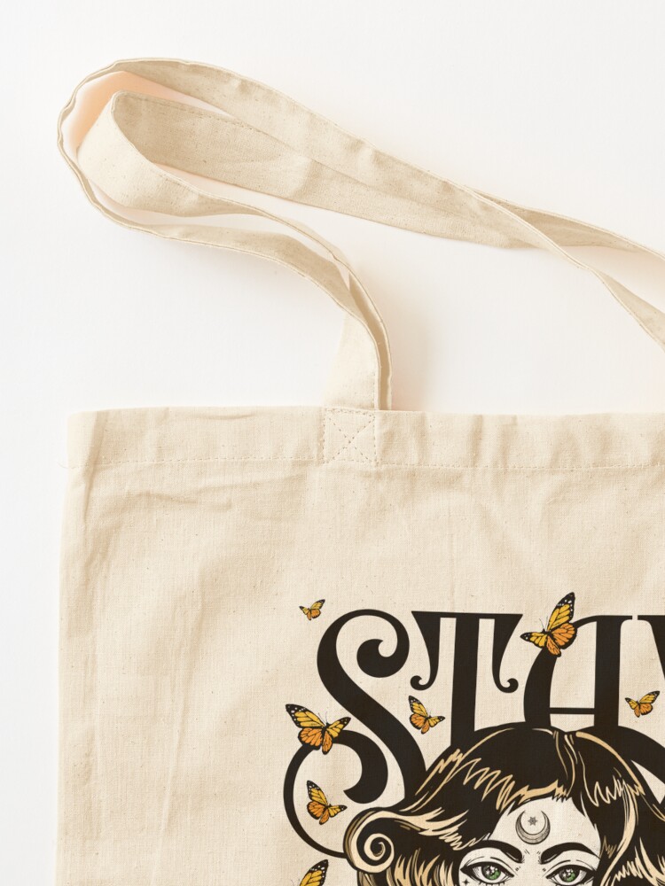 Alternate view of Rose and The Ravens {Stay Weird} Colour Version Tote Bag