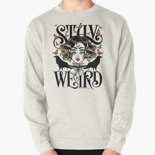 Rose and The Ravens {Stay Weird} Colour Version Pullover Sweatshirt