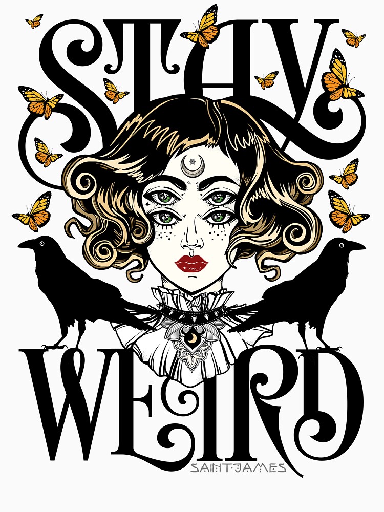 Rose and The Ravens {Stay Weird} Colour Version by wolfandbird