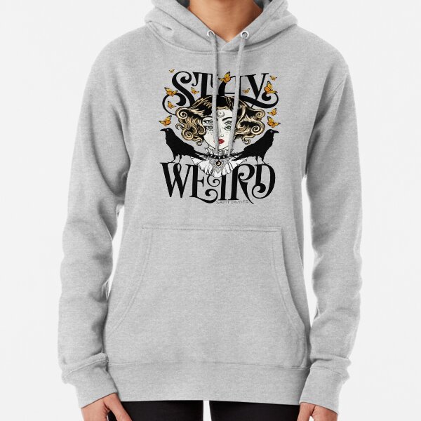 Rose and The Ravens {Stay Weird} Colour Version Pullover Hoodie