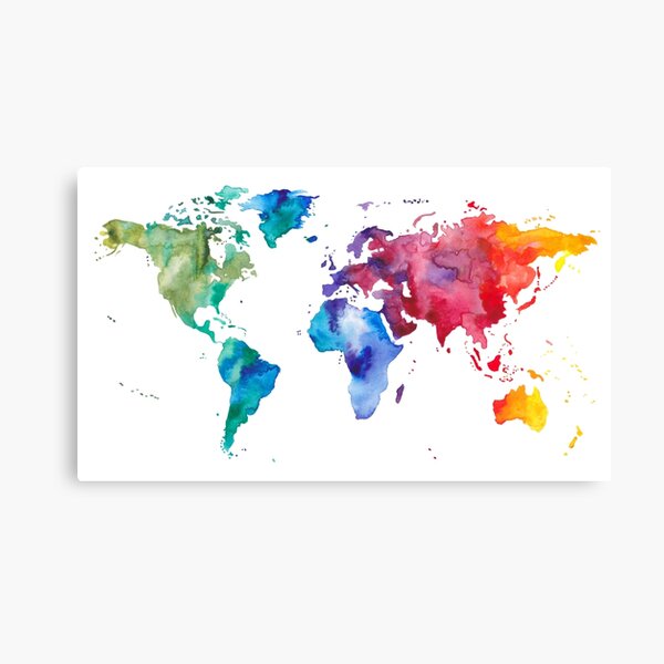 Item preview, World Map Colorful designed and sold by susanbrand.