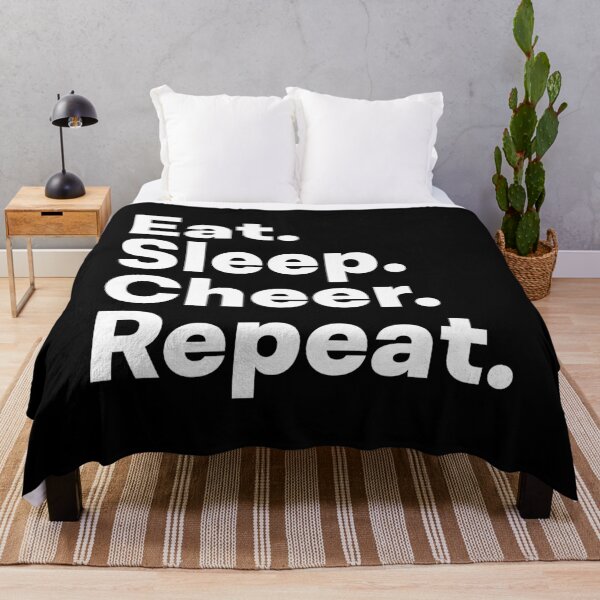 Item preview, Eat Sleep Cheer Repeat designed and sold by teesaurus.