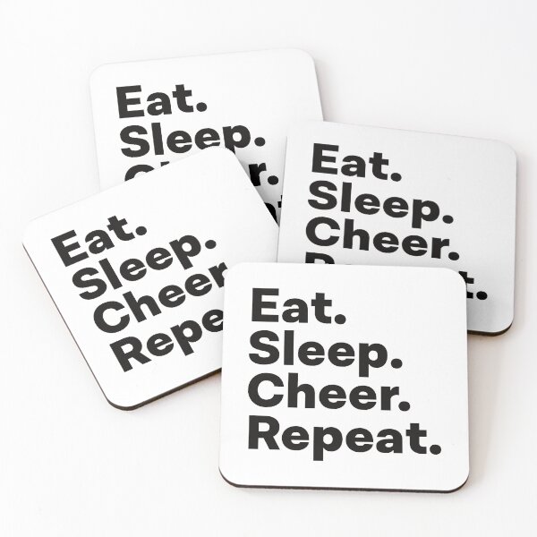 Item preview, Eat Sleep Cheer Repeat designed and sold by teesaurus.