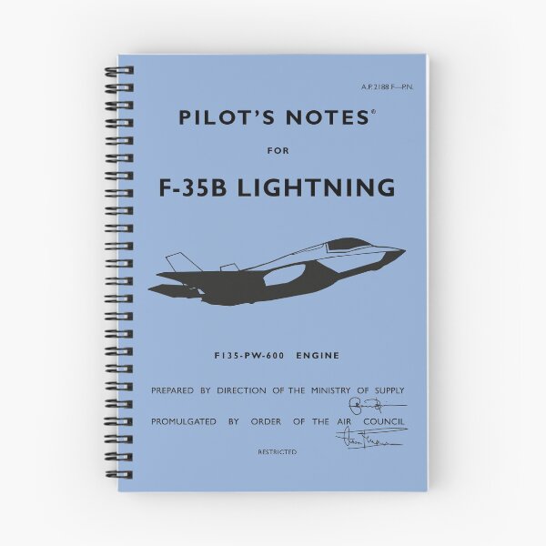 Item preview, Pilot's Notes for F-35B Lightning designed and sold by Project Cancelled.
