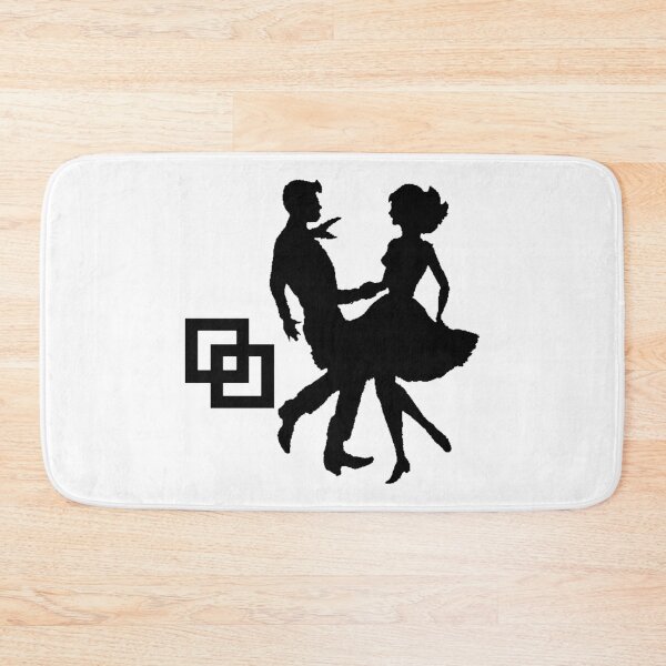 Item preview, Dancers and Squares Black designed and sold by Square Dancing Gifts & Merchandise.