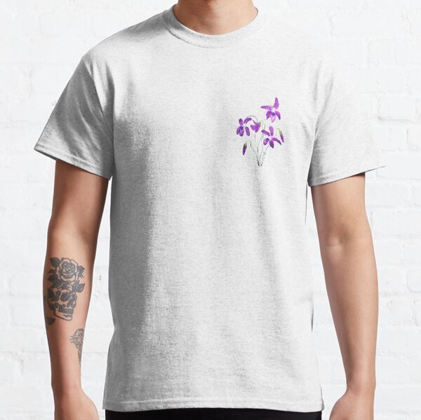 Item preview, hand painted violet flowers watercolor  designed and sold by ColorandColor.