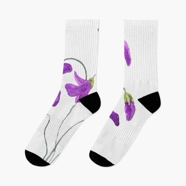 Item preview, hand painted violet flowers watercolor  designed and sold by SelenePaintings .