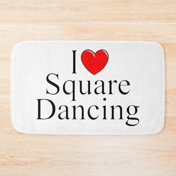 Item preview, I Love Square Dancing Black designed and sold by Square Dancing Gifts & Merchandise.