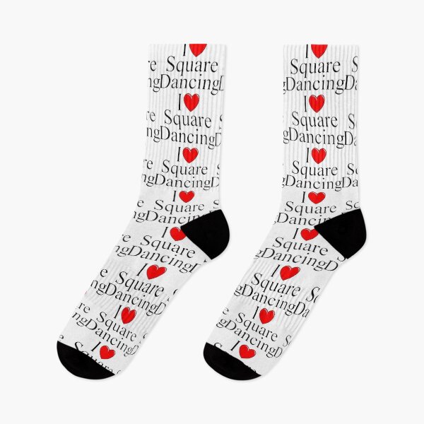 Item preview, I Love Square Dancing Black designed and sold by Square Dancing Gifts & Merchandise.