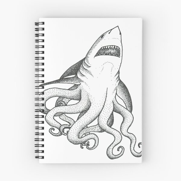 Item preview, Pointillist Sharktopus designed and sold by tayearted.