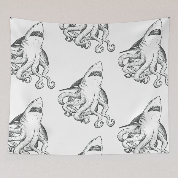 Item preview, Pointillist Sharktopus designed and sold by tayearted.