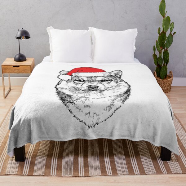 Item preview, Christmas Shiba Inu Santa Dog Holiday designed and sold by thepawster.