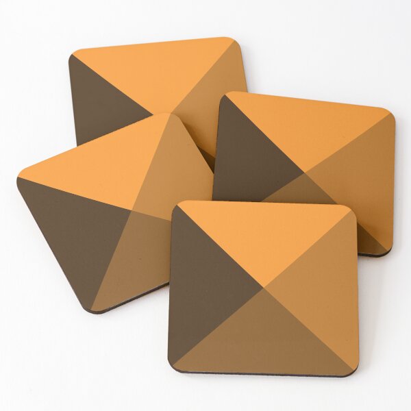 Item preview, Geometric Pattern: Pyramid: Orange Dark designed and sold by Red Wolf.