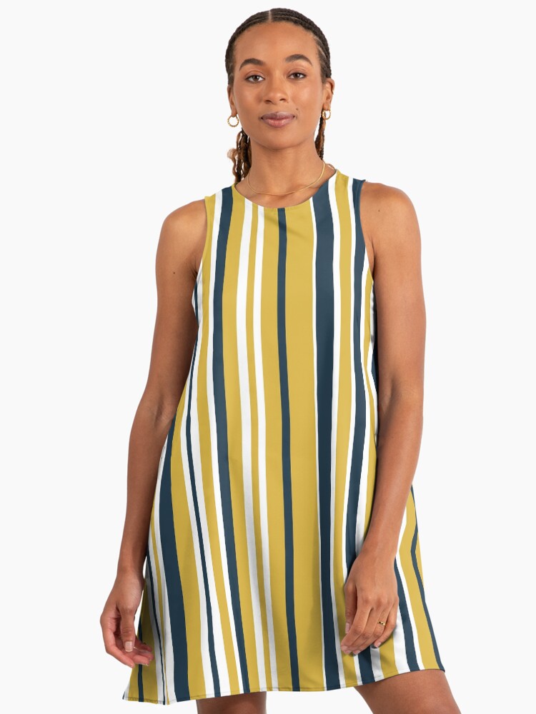 mustard a line dress MUSTARD YELLOW AJRAKH 