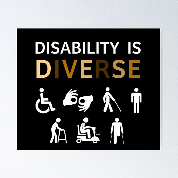 Item preview, Disability Is Diverse Skin Tones designed and sold by awarenessgearco.