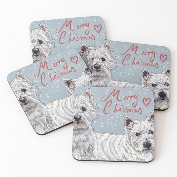 Item preview, Christmas Westies designed and sold by bethfrostart.