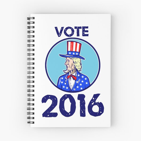 Item preview, Vote 2016 Uncle Sam TopHat Bandera americana retro del círculo designed and sold by patrimonio.