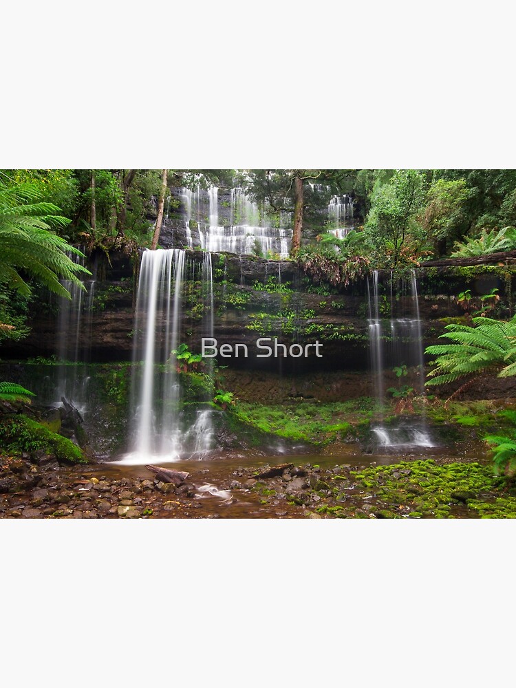 Thumbnail 2 of 2, Art Board Print, Russell Falls, Mt Field NP designed and sold by Ben Short.