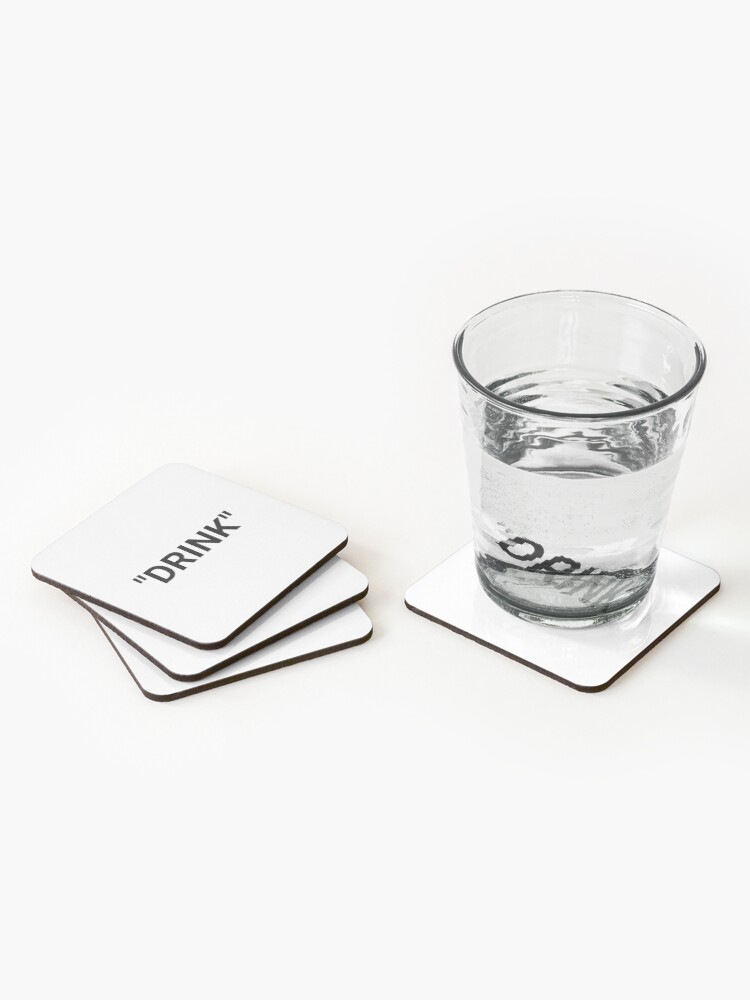 Alternate view of Drink Quotation Marks Coasters (Set of 4)