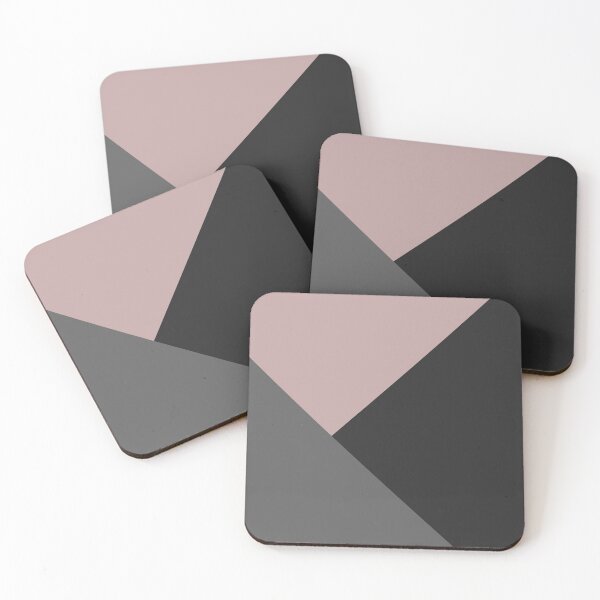 Item preview, Dusty Blush meets Charcoal & Gray Geometric #1 #minimal #decor #art designed and sold by Anita's & Bella's Art.