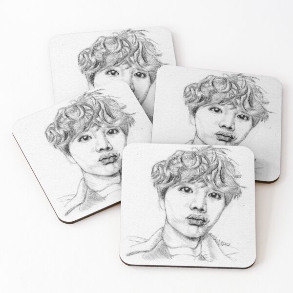 Item preview, BTS J-Hope with curly hair designed and sold by maykingart.