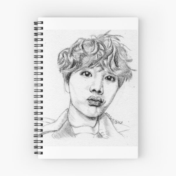 Item preview, BTS J-Hope with curly hair designed and sold by maykingart.