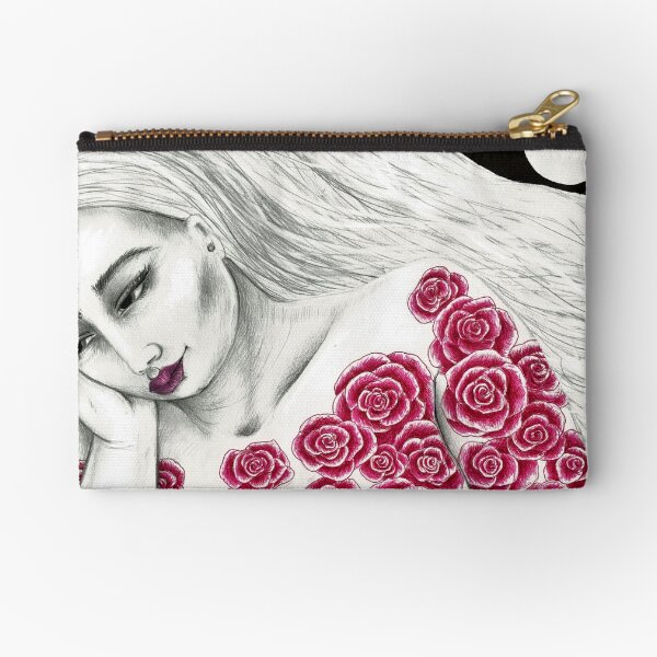 Lunar Rose Goddess Zipper Pouch