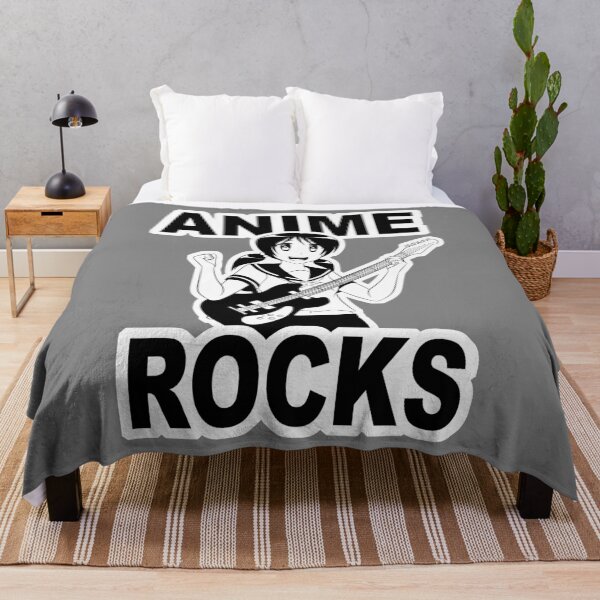Item preview, Anime Rocks! (Kawaii High School Girl) for dark fabric colors designed and sold by TeriyakiPigeon.